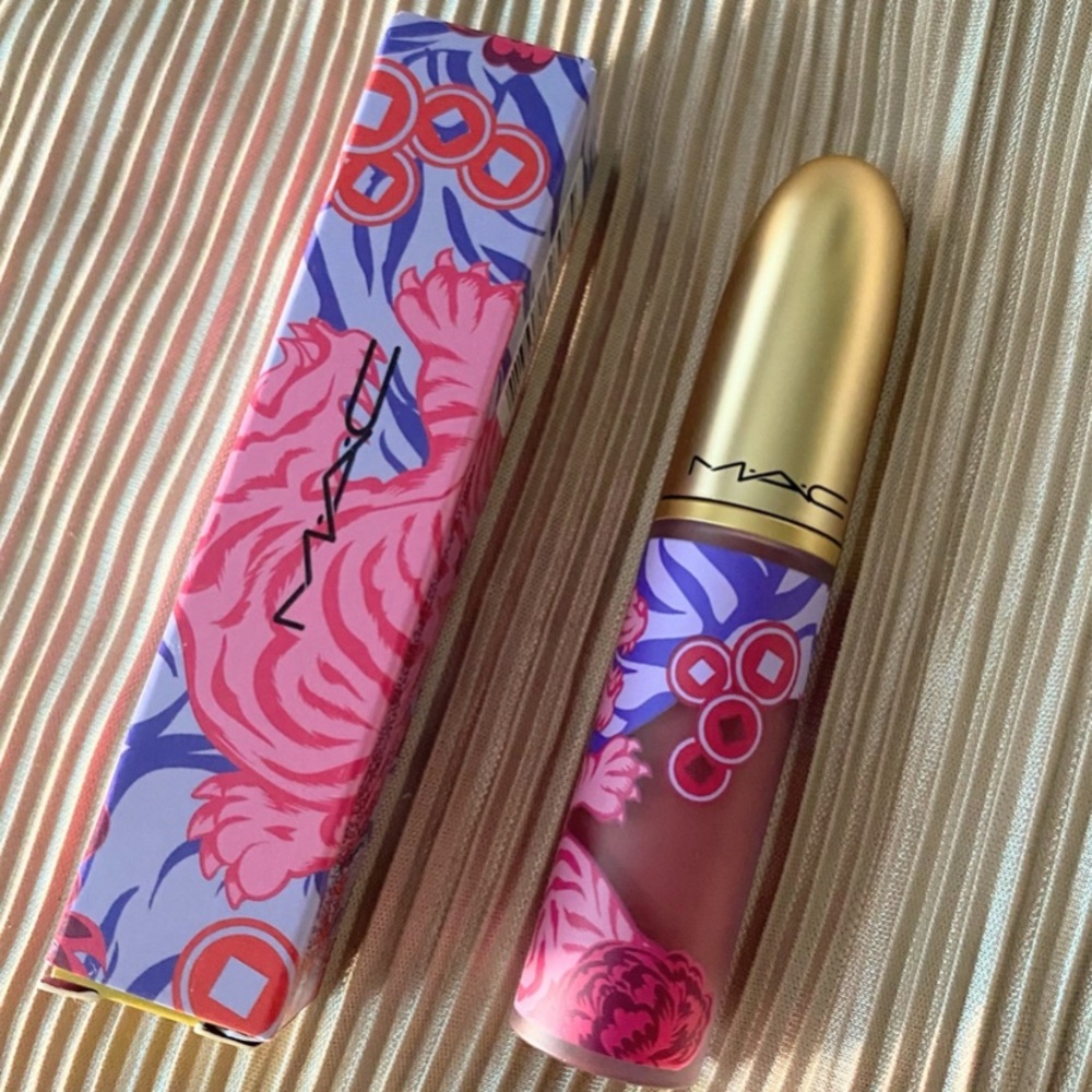 MAC Lunar Luck Powder Kiss Liquid Lipstick LUCK BE A LOTUS FULL SIZE